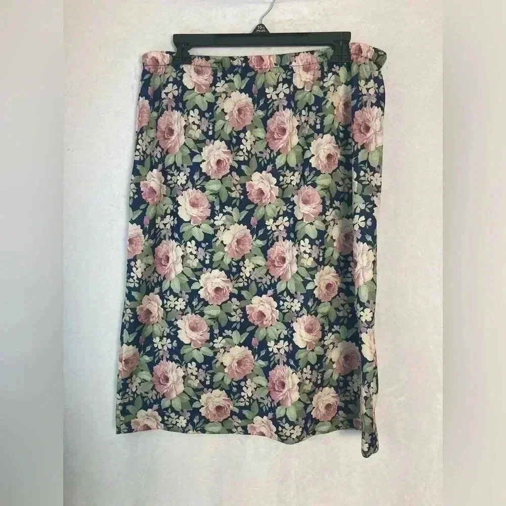 Haband vintage floral skirt size 18w